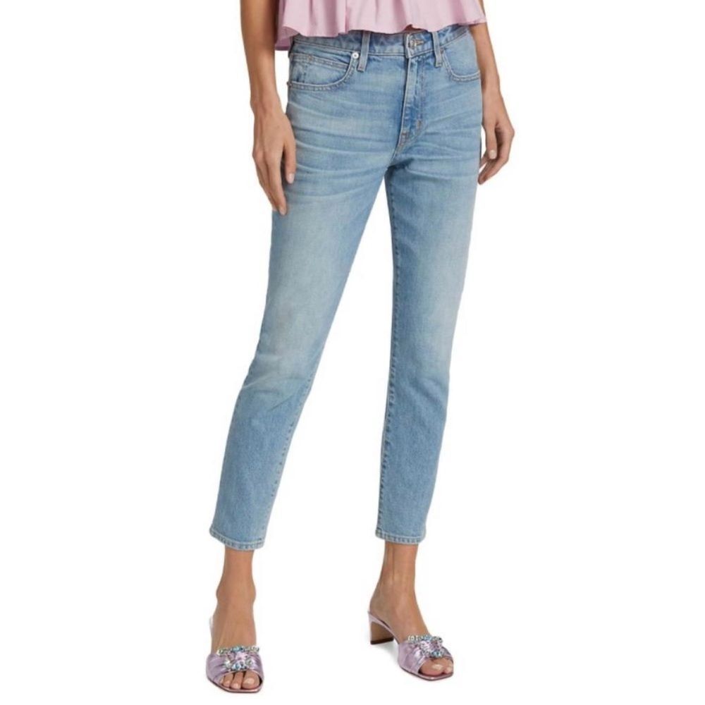 NWT SLVRLAKE | Lou Lou‎ Stretch Mid Rise Cropped Slim Leg Jean American Dream 26